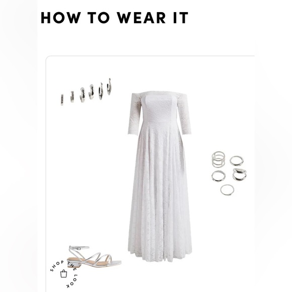 Torrid Women’s White Lace Off Shoulder A-Line Wedding Dress Size 10 NWT NIB - Picture 7 of 13